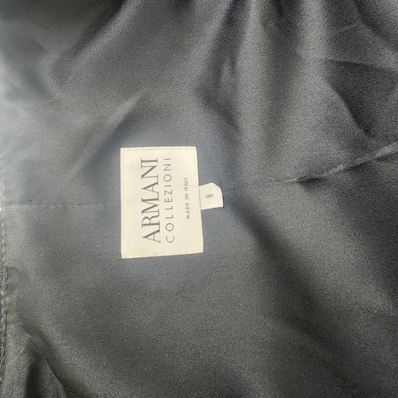 Armani collezioni woman floral Embossed black blazer size 8 - Picture 8 of 15